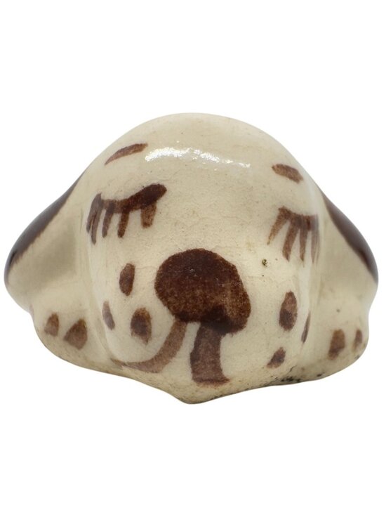 Rio Hondo Other - Vtg Rio Hondo Pottery 40s-50s Hand-Painted Sleeping Puppy Glasses Holder 2.75"